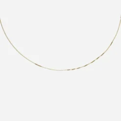 Abrazi Box Chain Ketting Goud-S -Exporteren Pracht Trouw Winkel ab k1s gold 42cm 3