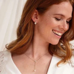 Abrazi Lovey Parel Ketting Goud -Exporteren Pracht Trouw Winkel ab kc bc cpk gold 3