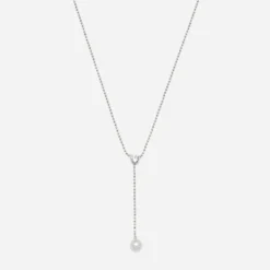 Abrazi Lovey Parel Ketting Zilver