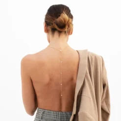 Abrazi Jessie Parel Rugketting Goud -Exporteren Pracht Trouw Winkel ab kc bc dr gold 3