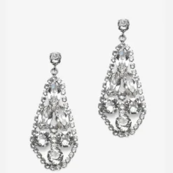 Abrazi Nicole Swarovski Oorbellen Zilver