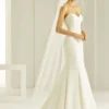 Bianco Evento S260 Sluier Ivoor -Exporteren Pracht Trouw Winkel bianco evento bridal veil s260 1