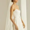 Bianco Evento S303 Sluier -Exporteren Pracht Trouw Winkel bianco evento bridal veil s303 1