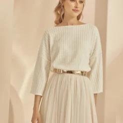 Bianco Evento Bamaris Rok Champagne -Exporteren Pracht Trouw Winkel bianco evento bamaris skirt 3