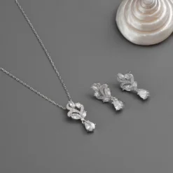 G. Westerleigh JS6445 Bruidssieraden Set Zilver -Exporteren Pracht Trouw Winkel g. westerleigh js6445 3