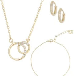 Poirier JS-001 Bruidssieraden Set Élodie Goud