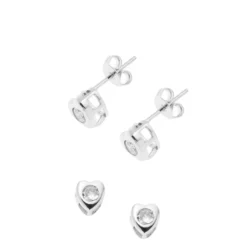 Poirier JS-002 Bruidssieraden Set Louise Zilver -Exporteren Pracht Trouw Winkel js 002 029 js 002 e 029 001