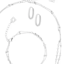 Poirier JS-003 Bruidssieraden Set Inez Zilver