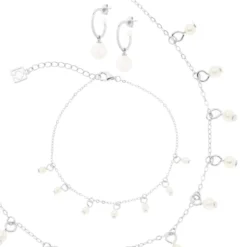 Poirier JS-004 Bruidssieraden Set Anaïs Zilver