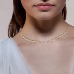 Poirier JS-004 Bruidssieraden Set Anaïs Goud