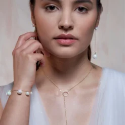 Poirier JS-005 Bruidssieraden Set Céline Goud