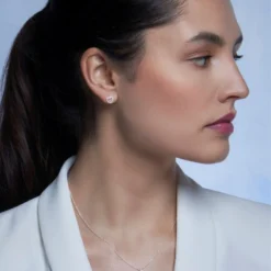 Poirier JS-009 Bruidssieraden Set Julia Zilver -Exporteren Pracht Trouw Winkel js 009 029 js 009 e 029 002