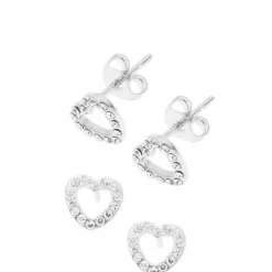 Poirier JS-009 Bruidssieraden Set Julia Zilver -Exporteren Pracht Trouw Winkel js 009 029 js 009 e 030 001