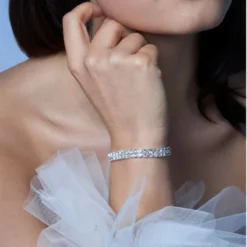 Poirier JS-010 Bruidssieraden Set Ella Zilver -Exporteren Pracht Trouw Winkel js 010 029 js 010 b 029 002