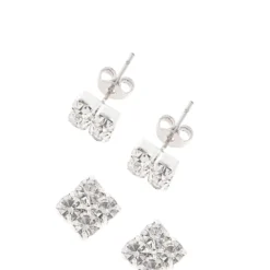 Poirier JS-010 Bruidssieraden Set Ella Zilver -Exporteren Pracht Trouw Winkel js 010 029 js 010 e 029 004c