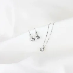 Abrazi Ava Ketting Zilver -Exporteren Pracht Trouw Winkel k1s rnd rhodium 42cm hover 2