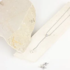 Abrazi Lovey Parel Ketting Zilver -Exporteren Pracht Trouw Winkel kc bc cpk rhodium o1 4 650 skt 1