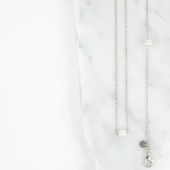 Abrazi Jess Parel Ketting Zilver -Exporteren Pracht Trouw Winkel kc bc os rhodium hover