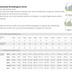 Poirier 17-200 Laag Uitgesneden Kanten Body Nude -Exporteren Pracht Trouw Winkel maattabel lingerie nl productniveau 2 4