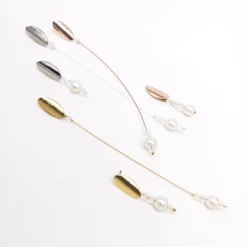 Forever & Eva O203L Lange Parel Oorbel