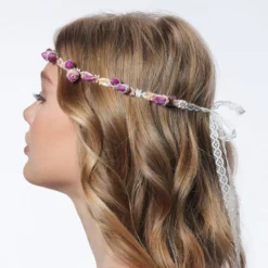 Poirier BB-8606 Bloemen Haarband -Exporteren Pracht Trouw Winkel poirier bb 8606 hairband 3