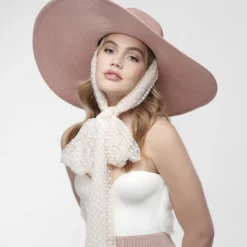 Poirier HT-103-Pink Hoed -Exporteren Pracht Trouw Winkel poirier ht 103 pink hat 5