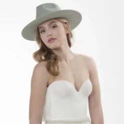 Poirier HT-300-Green Hoed -Exporteren Pracht Trouw Winkel poirier ht 300 green hat 3