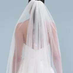 Poirier S46-210-1-Ivoor Sluier -Exporteren Pracht Trouw Winkel poirier s46 210 1 ivory 4