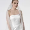 Poirier S47-210-1-Ivoor Sluier -Exporteren Pracht Trouw Winkel poirier s47 210 1 ivory veil 1