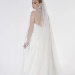 Poirier S47-210-1-Ivoor Sluier -Exporteren Pracht Trouw Winkel poirier s47 210 1 ivory veil 4