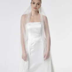 Poirier S47-300-1-Ivoor Sluier -Exporteren Pracht Trouw Winkel poirier s47 300 1 ivory veil 2