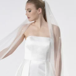 Poirier S47-300-1-Ivoor Sluier -Exporteren Pracht Trouw Winkel poirier s47 300 1 ivory veil 3