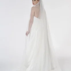 Poirier S47-300-1-Ivoor Sluier -Exporteren Pracht Trouw Winkel poirier s47 300 1 ivory veil 6