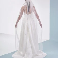 Poirier S48-210-1-Blush Sluier -Exporteren Pracht Trouw Winkel poirier s48 210 1 blush veil 3