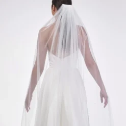 Poirier S48-210-1-Ivoor Sluier -Exporteren Pracht Trouw Winkel poirier s48 210 1 ivory veil 3