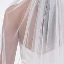 Poirier S48-210-1-Ivoor Sluier -Exporteren Pracht Trouw Winkel poirier s48 210 1 ivory veil 5