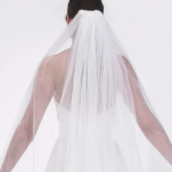 Poirier S48-300-1-Ivoor Sluier -Exporteren Pracht Trouw Winkel poirier s48 300 1 ivory veil 3