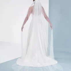 Poirier S48-300-1-Ivoor Sluier -Exporteren Pracht Trouw Winkel poirier s48 300 1 ivory veil 4