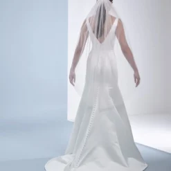 Poirier S49-120-1-Blush Sluier -Exporteren Pracht Trouw Winkel poirier s49 120 1 blush veil 4