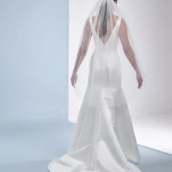 Poirier S49-120-1-Ivoor Sluier -Exporteren Pracht Trouw Winkel poirier s49 120 1 ivory veil 4