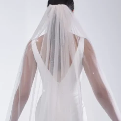 Poirier S49-210-1-Blush Sluier -Exporteren Pracht Trouw Winkel poirier s49 210 1 blush veil 3