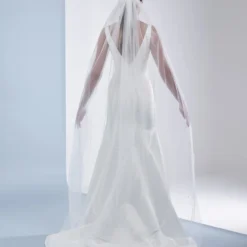 Poirier S49-210-1-Ivoor Sluier -Exporteren Pracht Trouw Winkel poirier s49 210 1 ivory veil 4 1