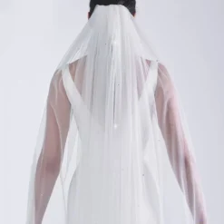 Poirier S49-300-1-Ivoor Sluier -Exporteren Pracht Trouw Winkel poirier s49 300 1 ivory veil 3