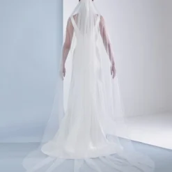 Poirier S49-300-1-Ivoor Sluier -Exporteren Pracht Trouw Winkel poirier s49 300 1 ivory veil 4