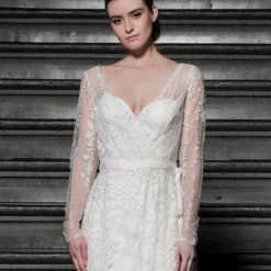 Poirier T-117 Kimono Jurk Lace -Exporteren Pracht Trouw Winkel poirier t 117 dress lace 3