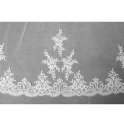 Sluier Met Italiaanse Kant S115-300/1/MED | Poirier -Exporteren Pracht Trouw Winkel s115 300 1 med 002 03 1