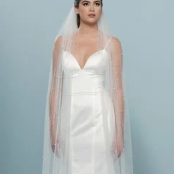 Poirier S19-300-1-Soft Sluier Ivoor (maatwerk) -Exporteren Pracht Trouw Winkel s19 300 1 soft 002 s19 300 002 02 1