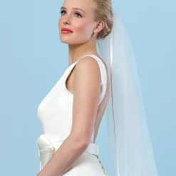 Sluier Met Satijnen Bies S20-210/1/SOFT | Poirier