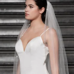 Poirier Enkellaagse Sluier S215-300/1/MED -Exporteren Pracht Trouw Winkel s215 300 1 med 224 01 3