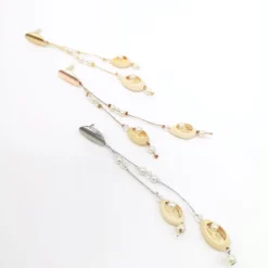 Forever & Eva O202L Lange Schelp Oorbel